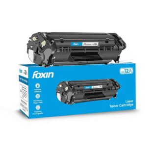 Foxin FTC 12A Laser Printer Toner Cartridge Compatible with HP 1020, M1005, 1018, 1010, 1012, 1015, 1022, 1022N, 1022NW, 3015, 3020, 3030, 3050, 3050Z, 3052, 3055, Canon LBP29002900B3000 303FX9